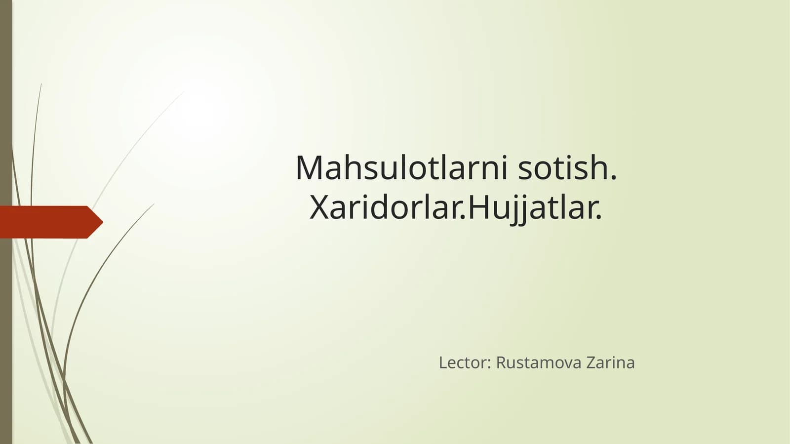 Tayyormahsulotlarnisotish