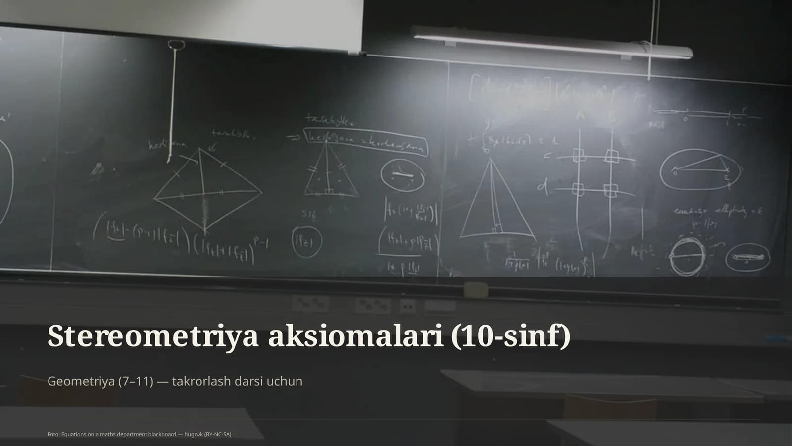 Stereometriya aksiomalari (10-sinf)