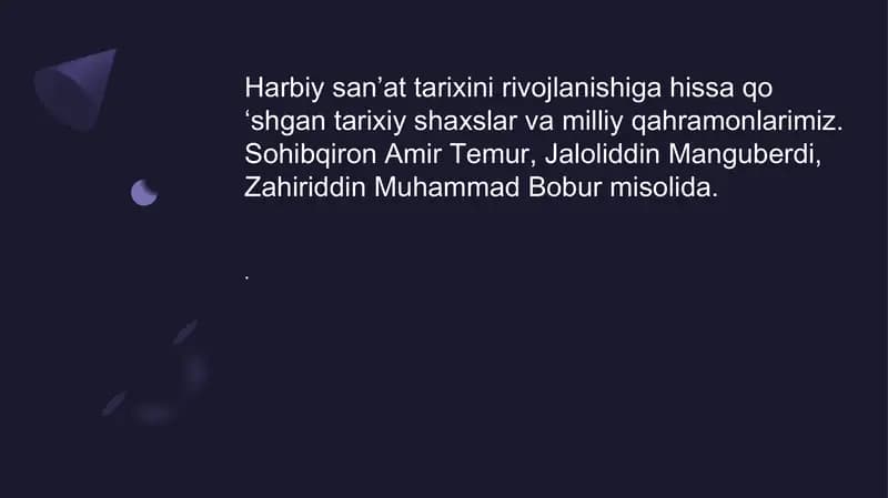Amir Temur harbiy san’atni rivojlantirishda strategik rejalashtirish