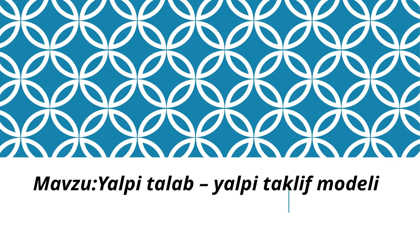 Yalpi talab – yalpi taklif modeli