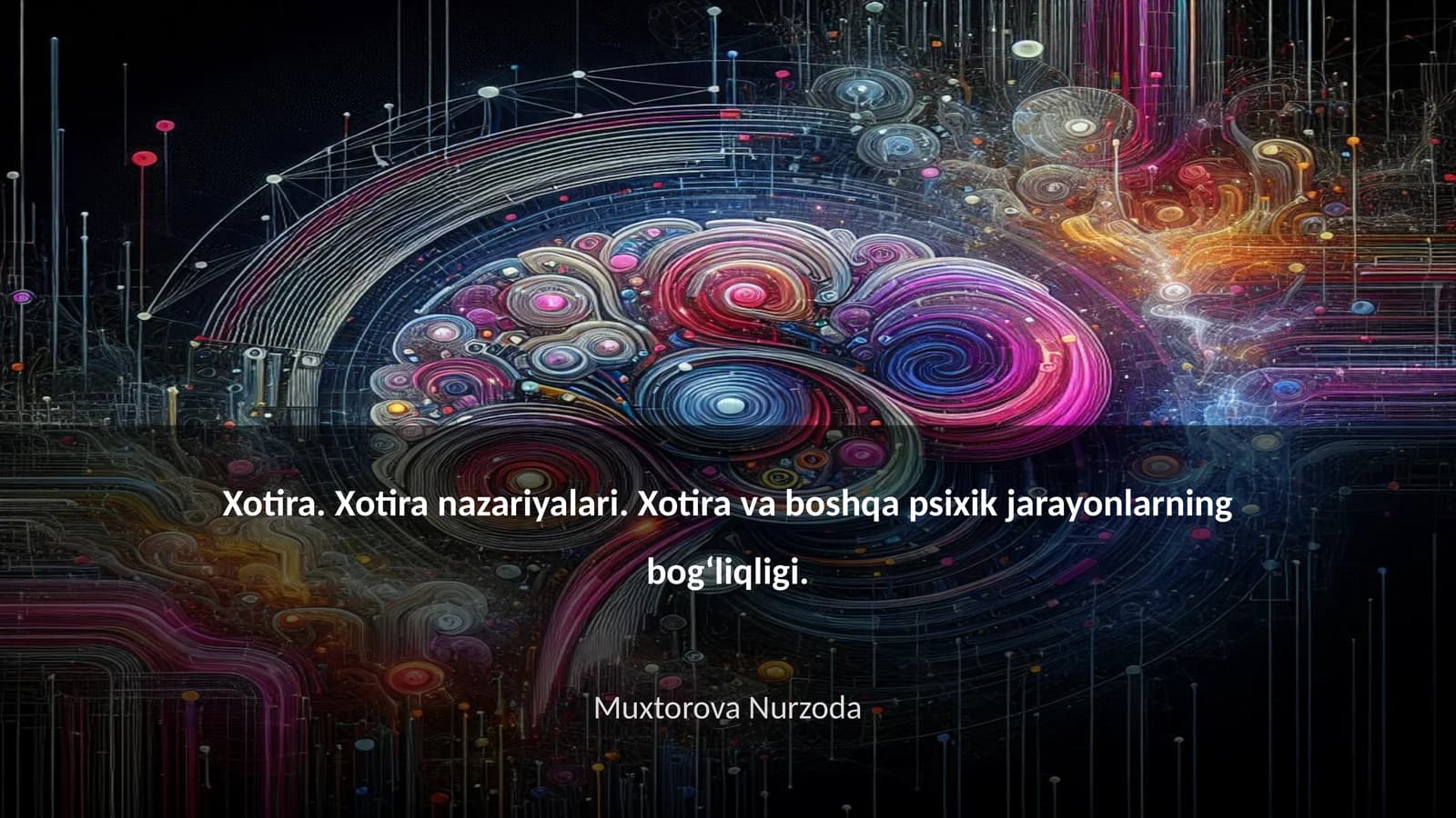 Xotira va boshqa psixik jarayonlarning bogʻliqligi