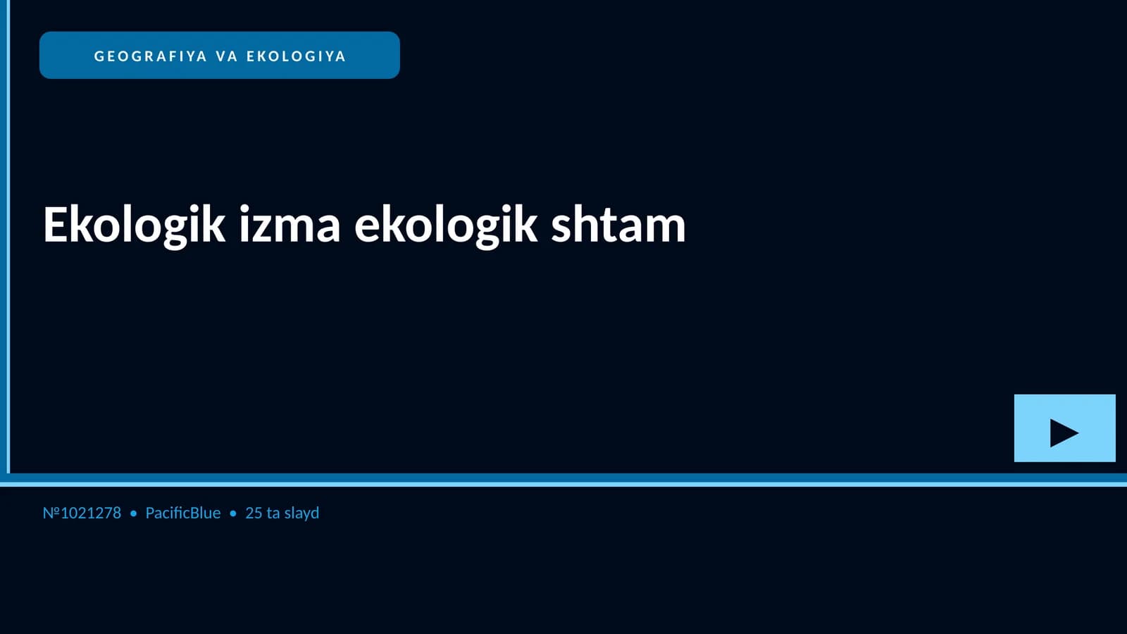 Ekologik izma ekologik shtam