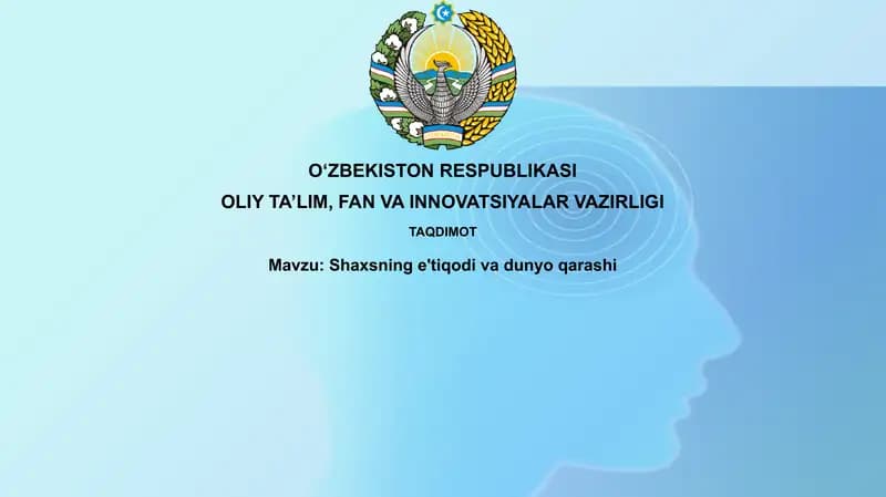 E'tiqodlar va Dunyoqarash