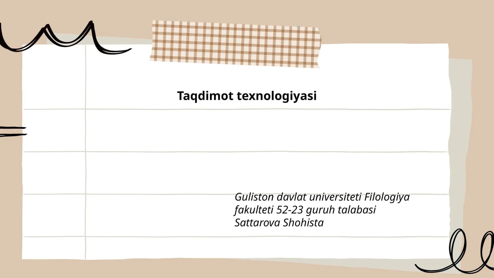 Taqdimot texnologiyasi
