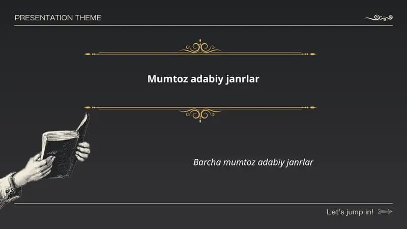 Mumtoz adabiy janrlar