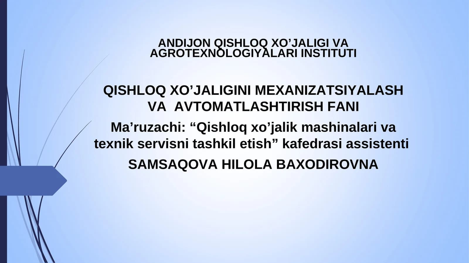 TRAKTOR VA AVTOMOBILLARNING TASNIFIVA ASOSIY QISMLARI.ICHKI YONUVDVIGATELLARI