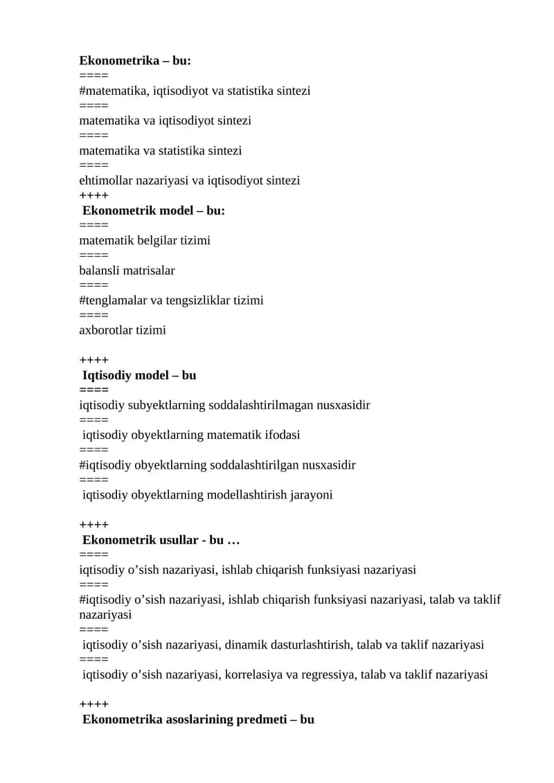 Ekonometrika