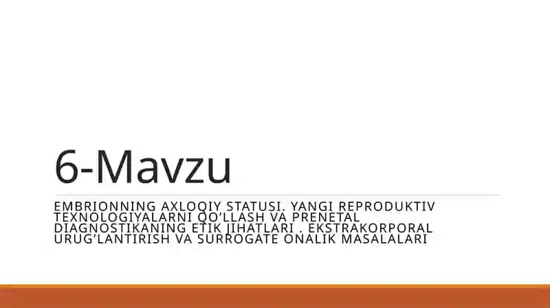 Embrionning axloqiy statusi