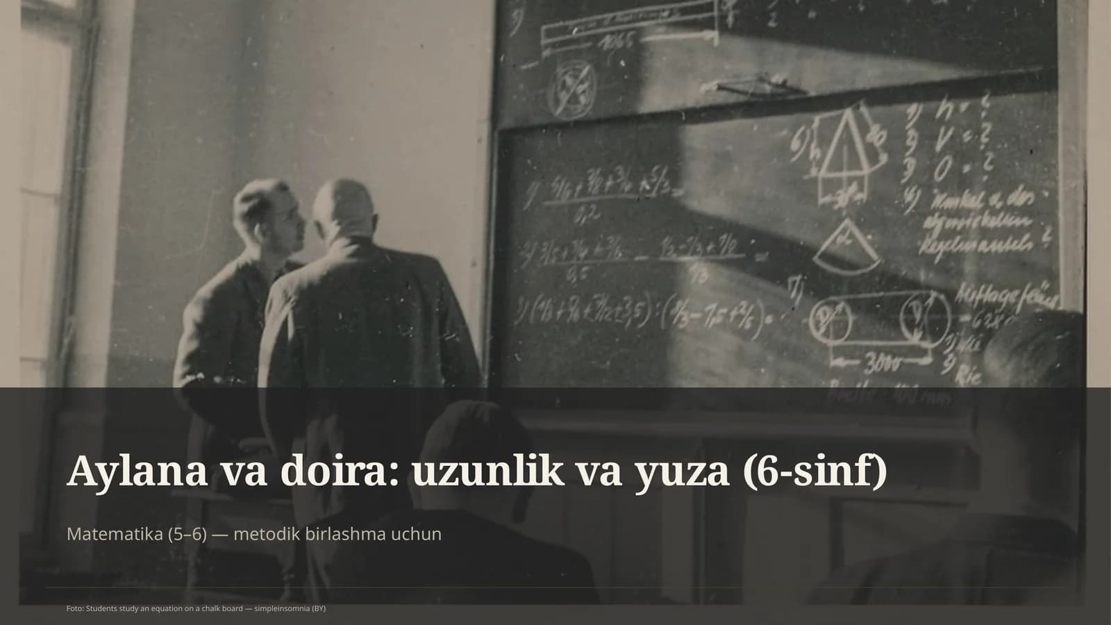 Aylana va doira: uzunlik va yuza (6-sinf)