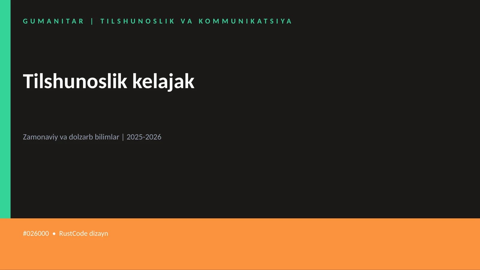 Tilshunoslik kelajak