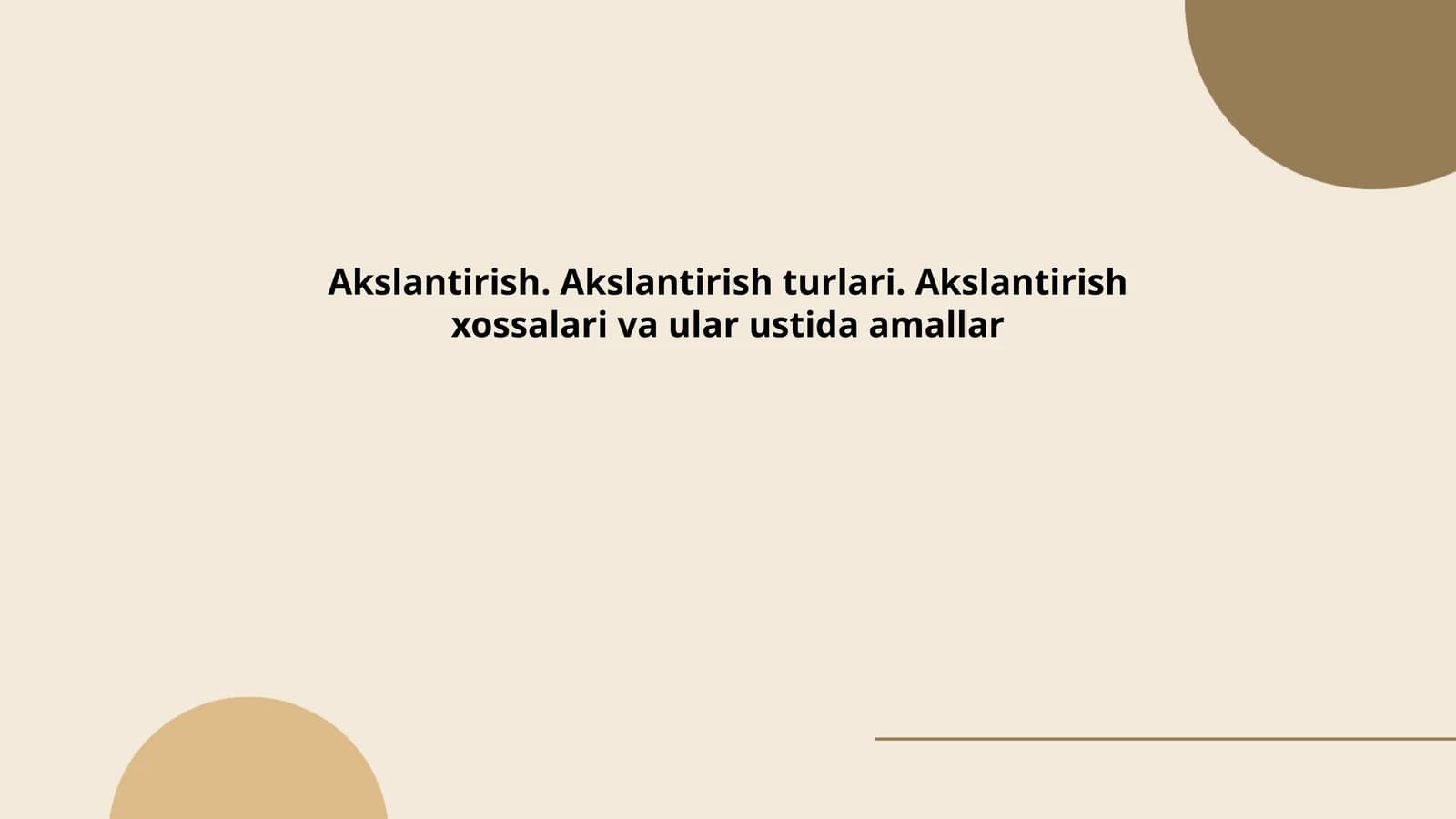 Akslantirish
