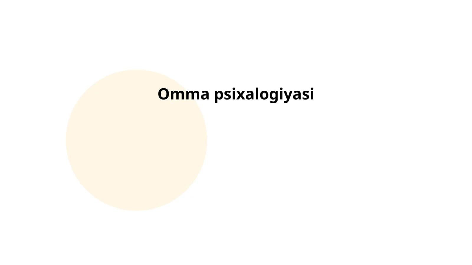Omma psixologiyasi