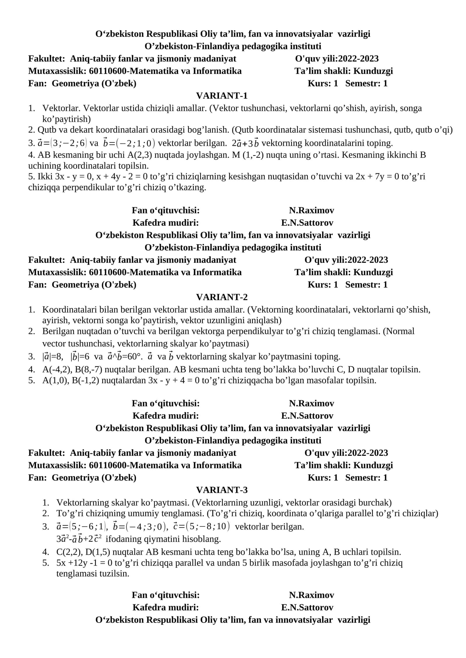 Geometriya (O'zbek)