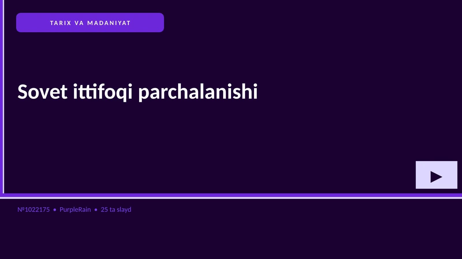 Sovet ittifoqi parchalanishi
