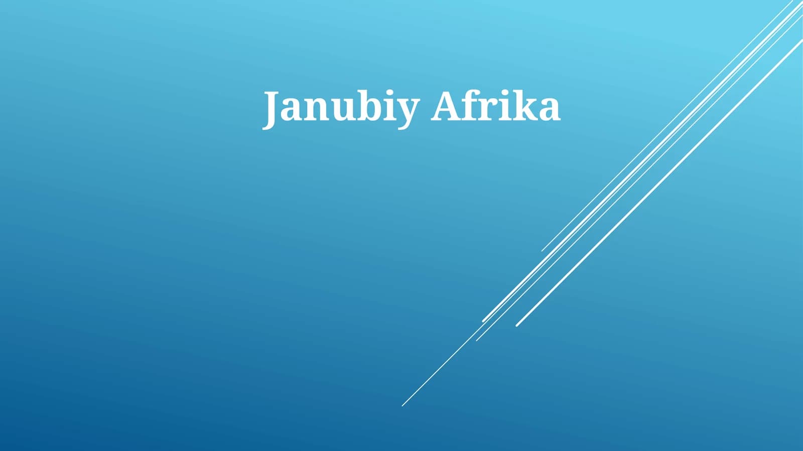 Janubiy Afrika