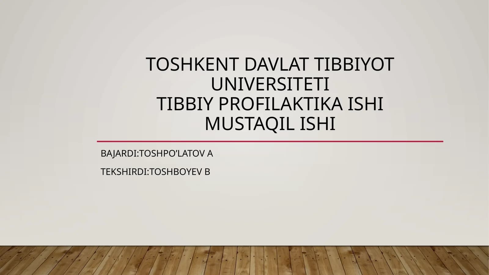 Tibbiy profilaktika va vabo epidemiologiyasi