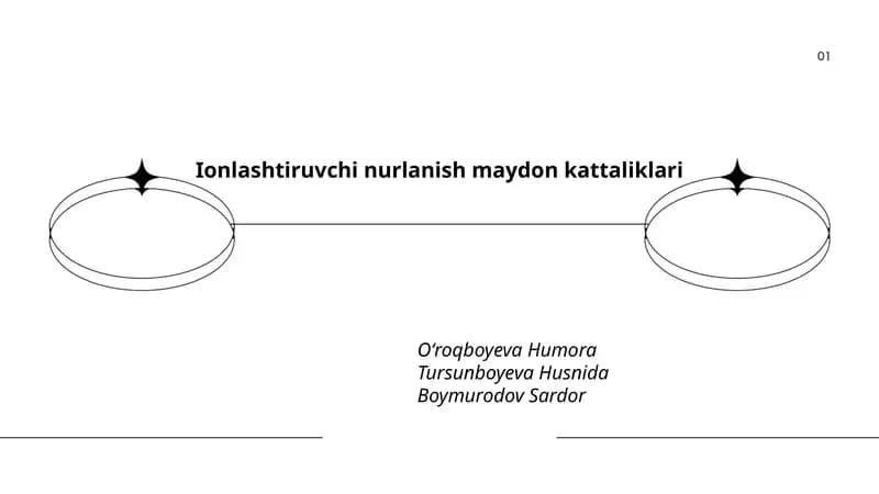 Ionlashtiruvchi nurlanish maydon kattaliklari