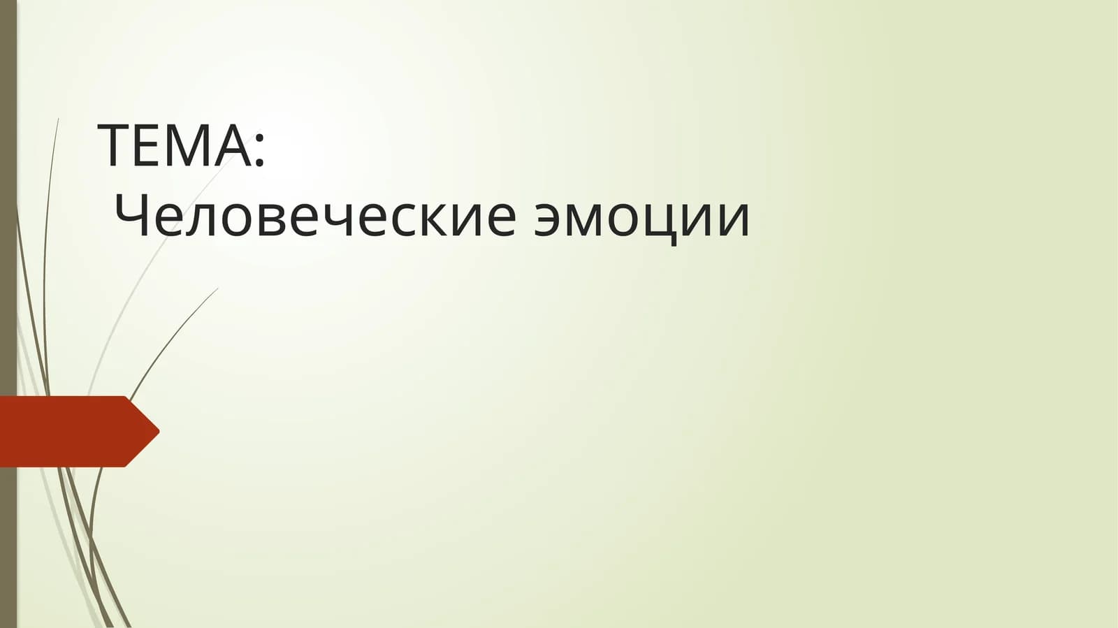 Человеческие эмоции
