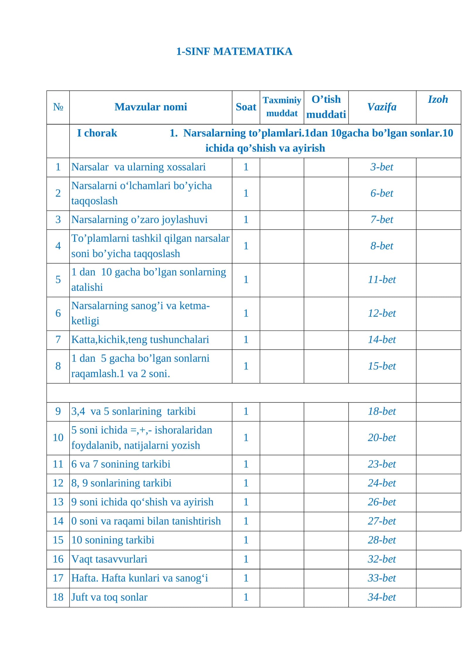 1-SINF MATEMATIKA