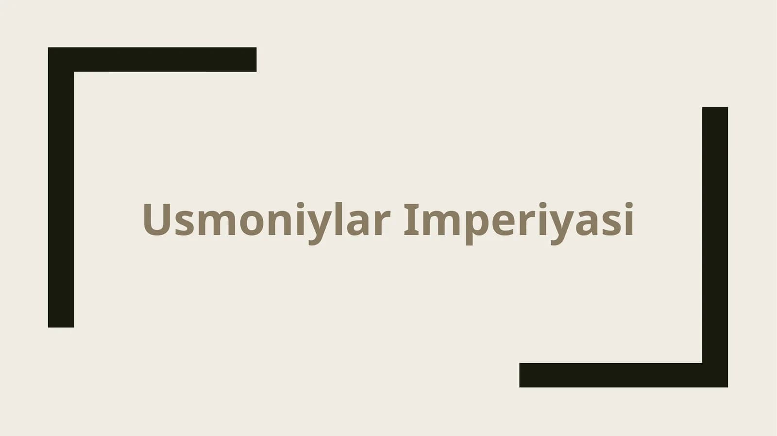 Usmoniylar Imperiyasi