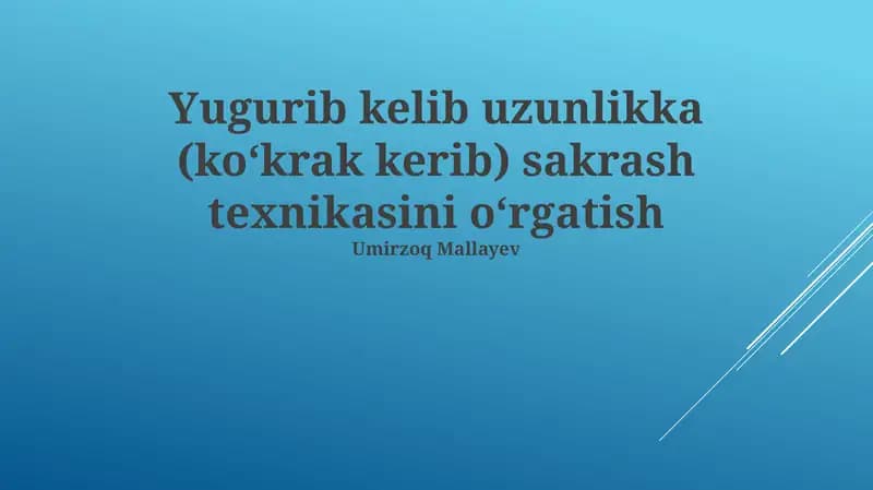 Sakrash texnikasi