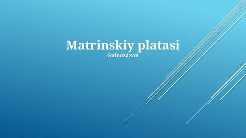 Matrinskiy platasi