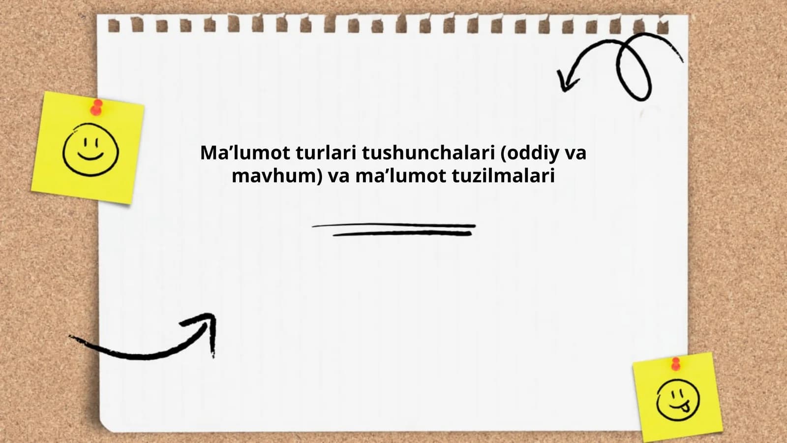 Oddiy va mavhum ma'lumot turlari