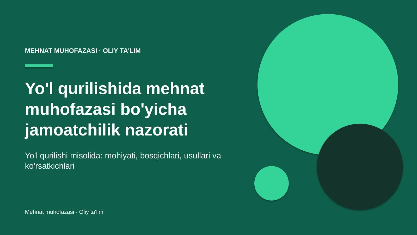 yo'l qurilishida mehnat muhofazasi bo'yicha jamoatchilik nazorati 5275