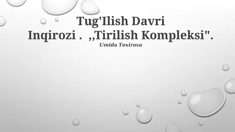 Tug'Ilish Davri Inqirozi