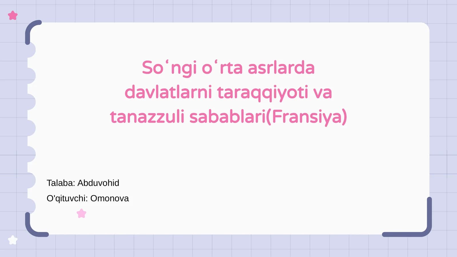 Fransiya 15-16 asrlarda siyosiy holat