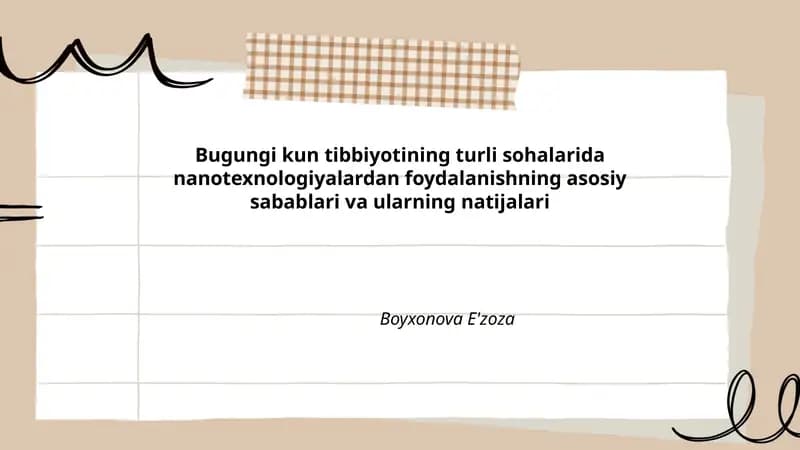 Onkologiyada nanodori tizimlari