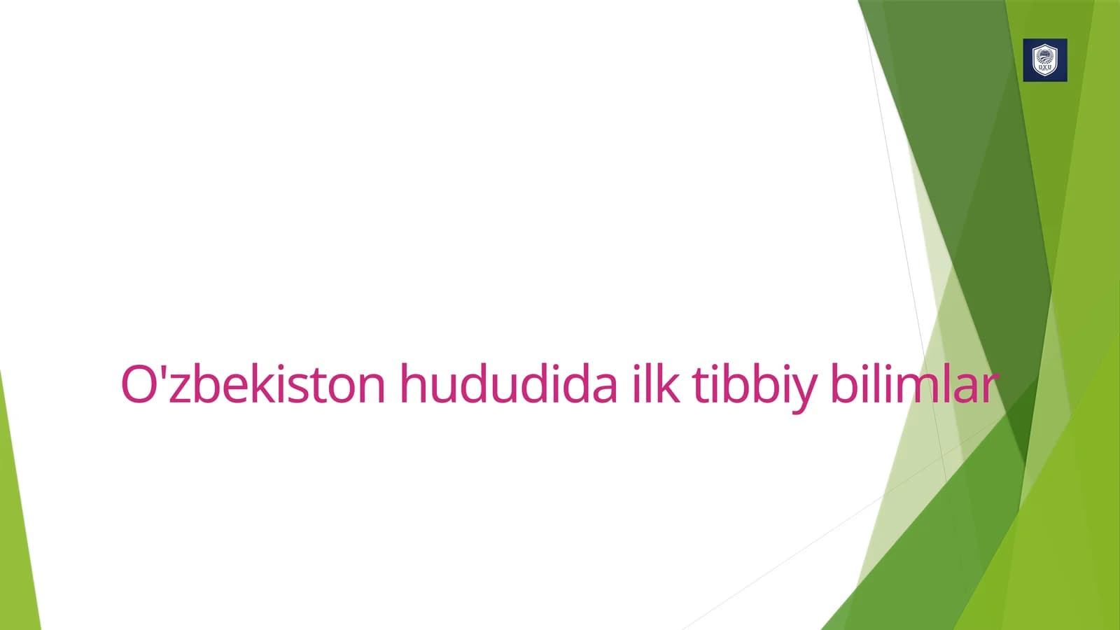 o'zbeksiton hududida ilk tibbiy bilimlar