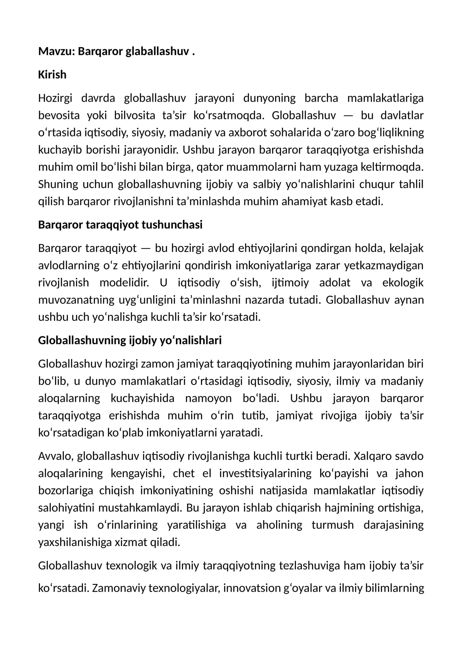 SHOLI YETISHTIRISH TEXNOLOGIYASI