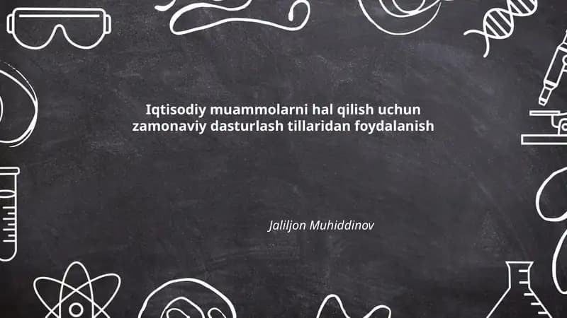 Zamonaviy dasturlash tillari
