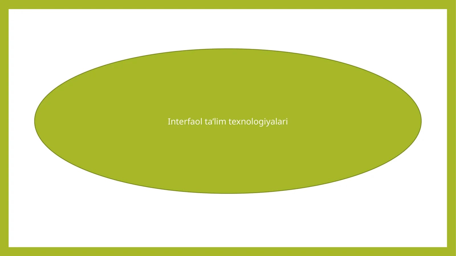 Interfaol ta’lim texnologiyalari
