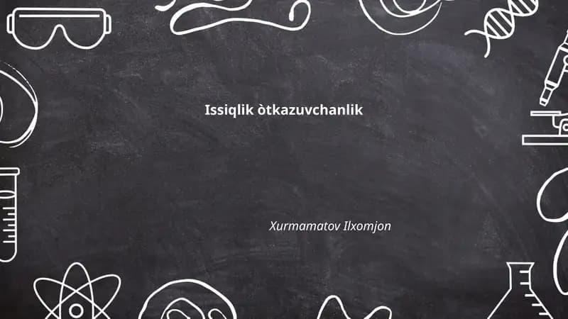 Issiqlik òtkazuvchanlik