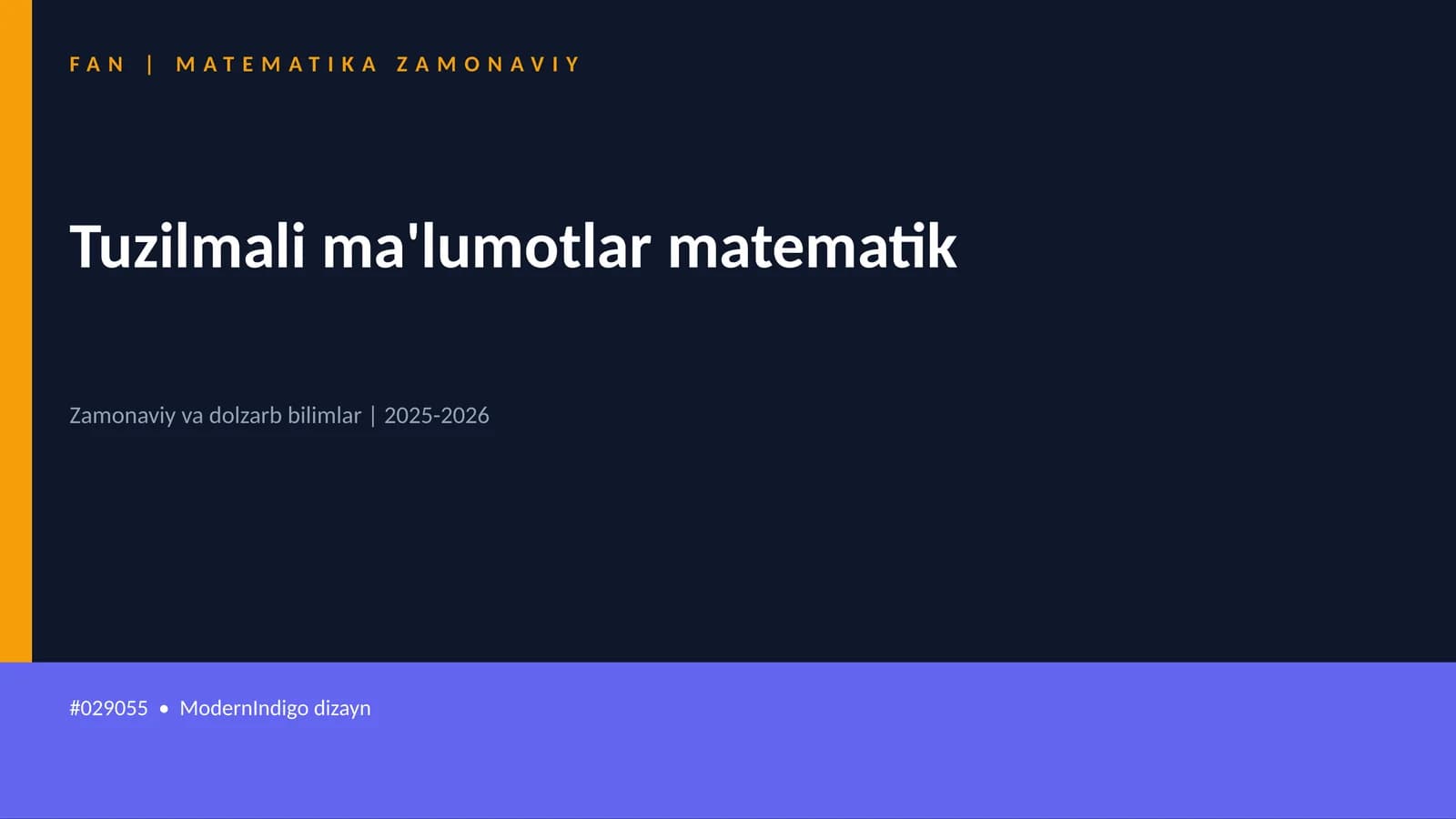 Tuzilmali ma'lumotlar matematik