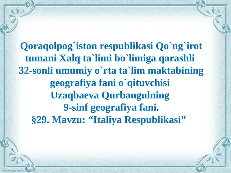 Italiya Respublikasi