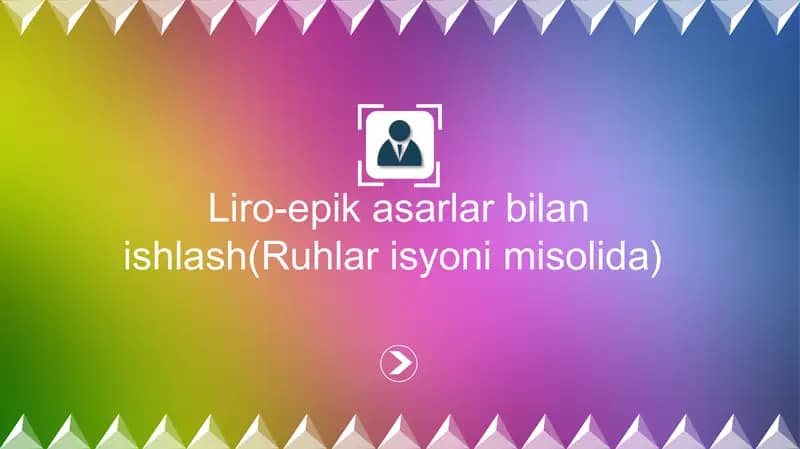 Liro-epikasarlarbilanishlash(Ruhlarisyonimisolida)