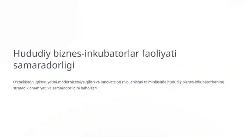 Biznes-inkubatorlar