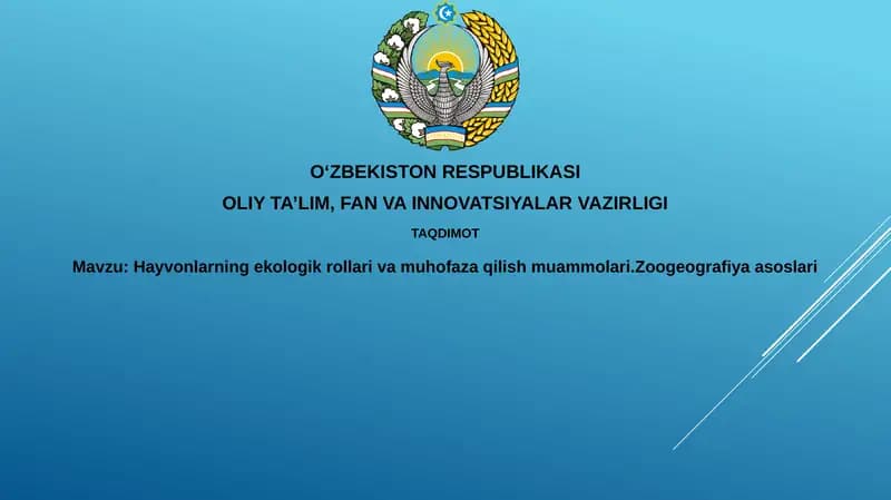 Zoogeografiya asoslari