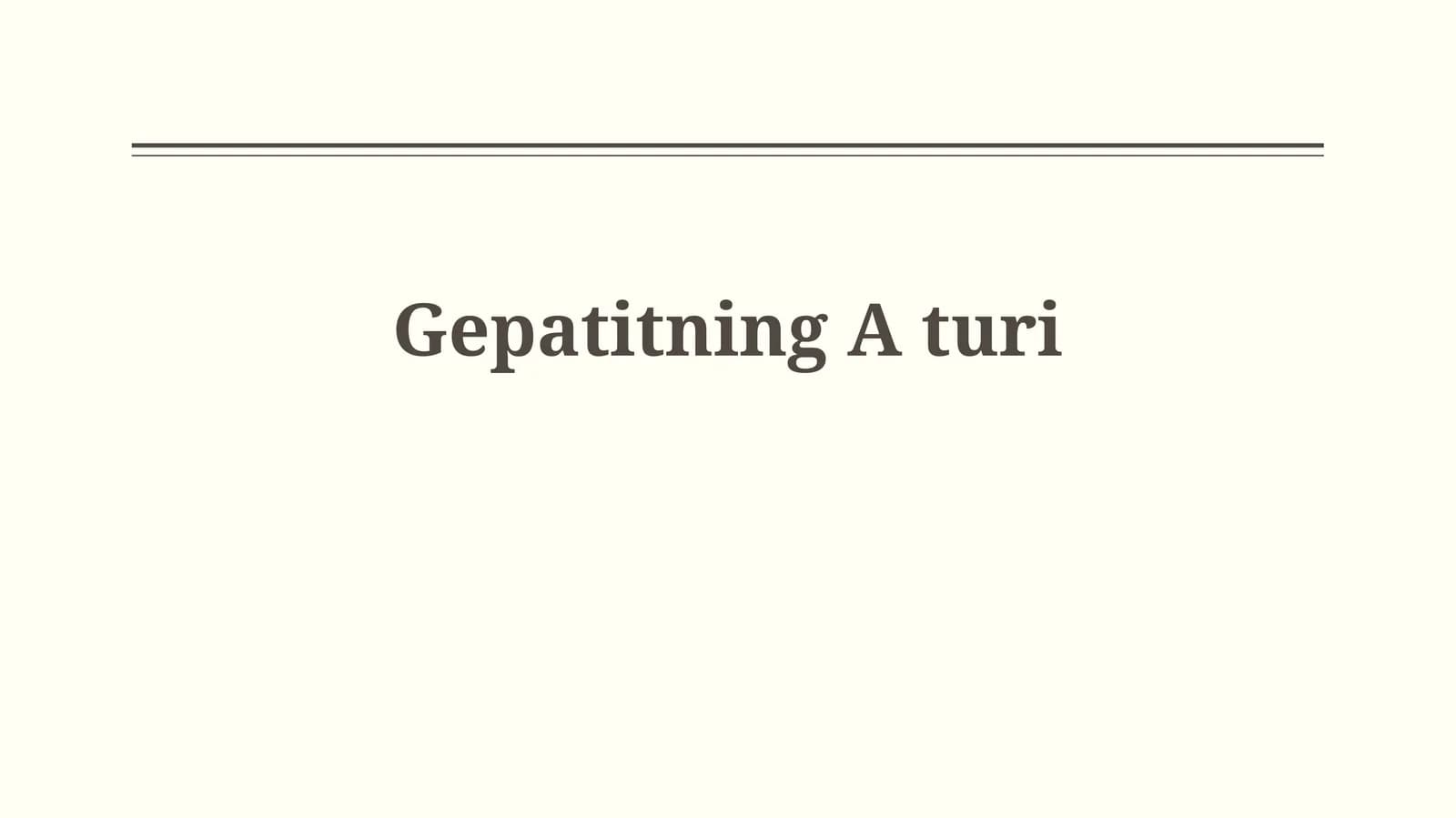 Gepatitning Aturi