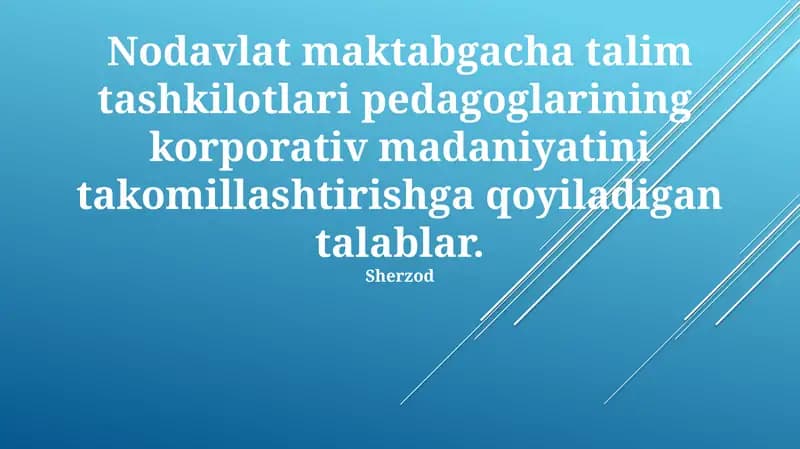 Kasbiy Rivojlanish va Qo'llab-quvvatlash