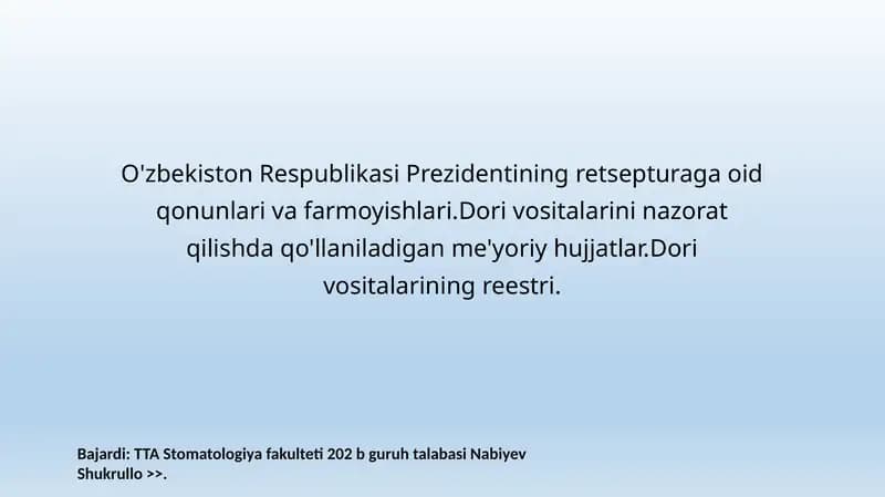 Dori vositalari