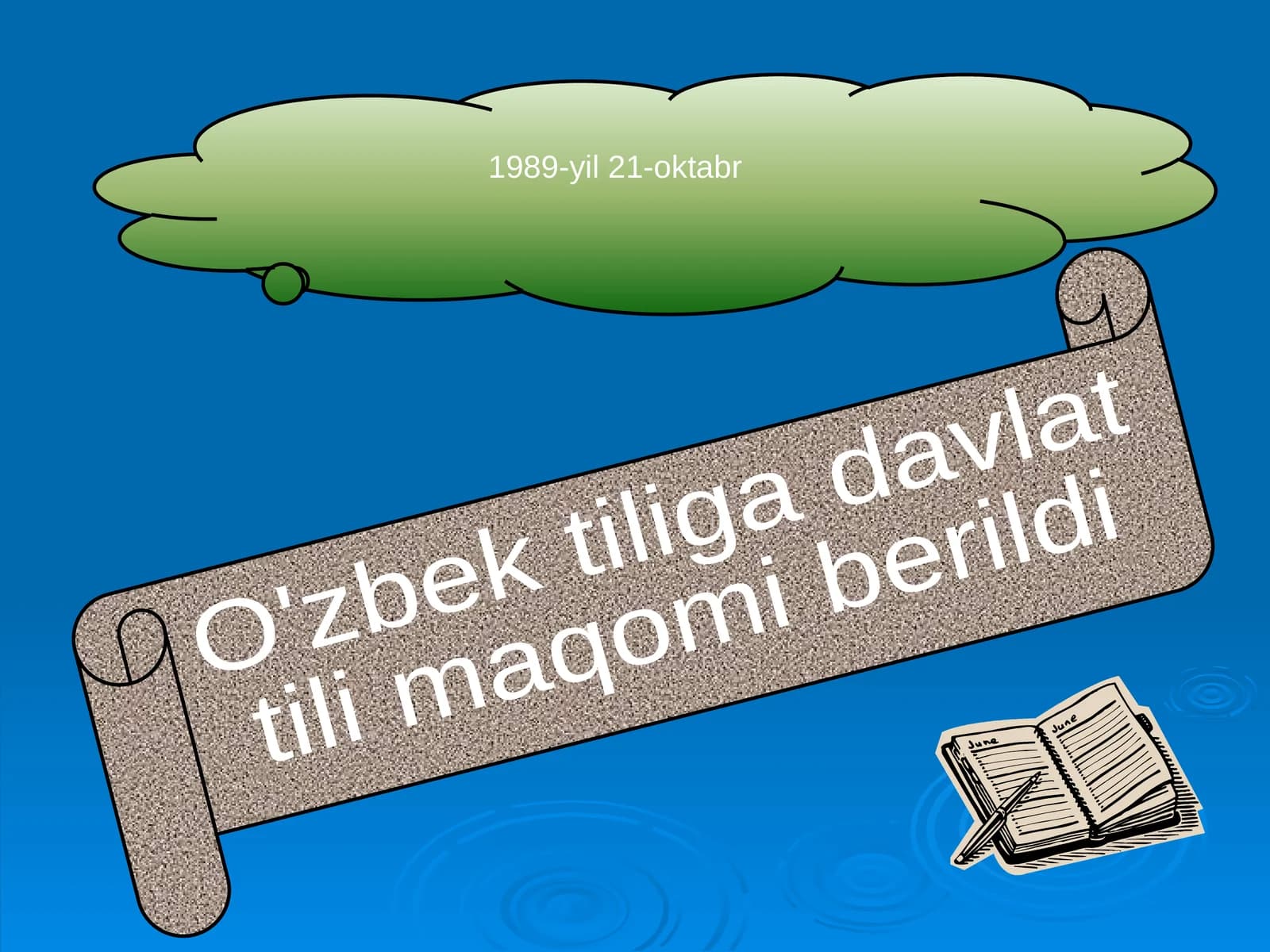 O'zbek tiliga davlat tili maqomi berildi