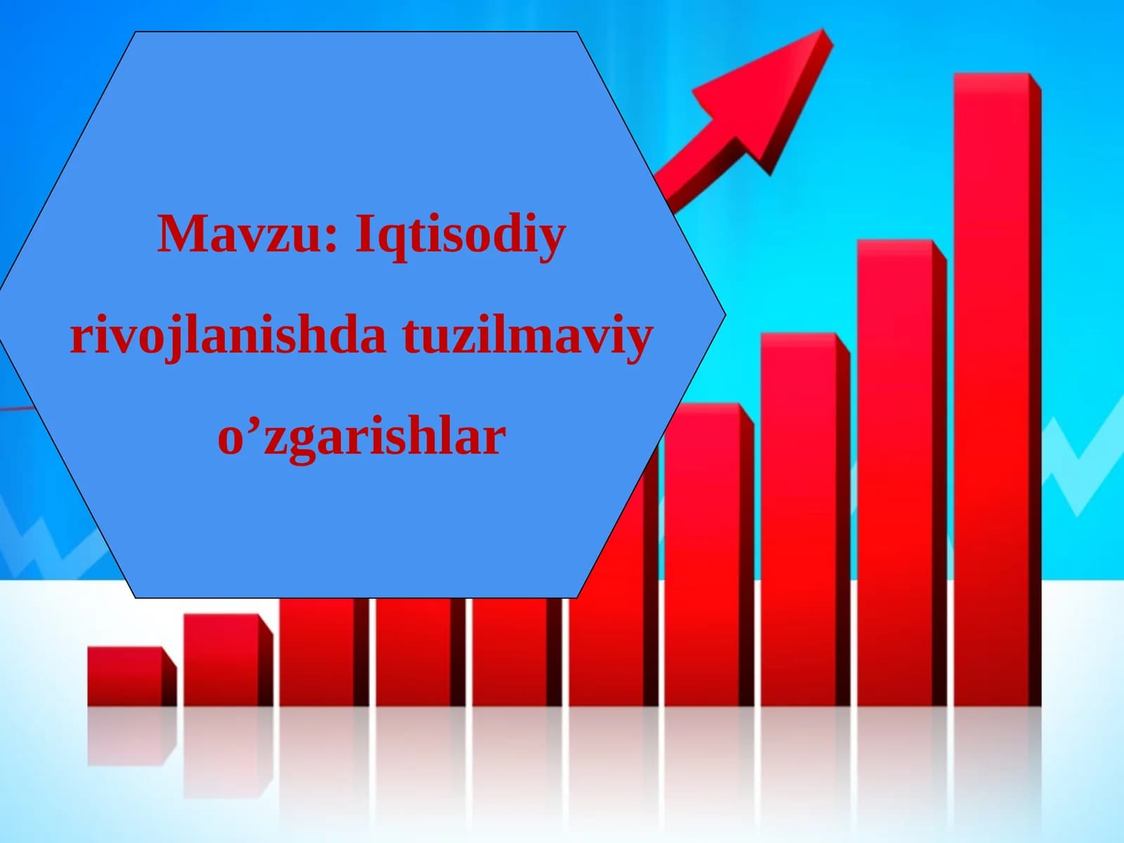 Iqtisodiy rivojlanishda tuzilmaviy o’zgarishlar