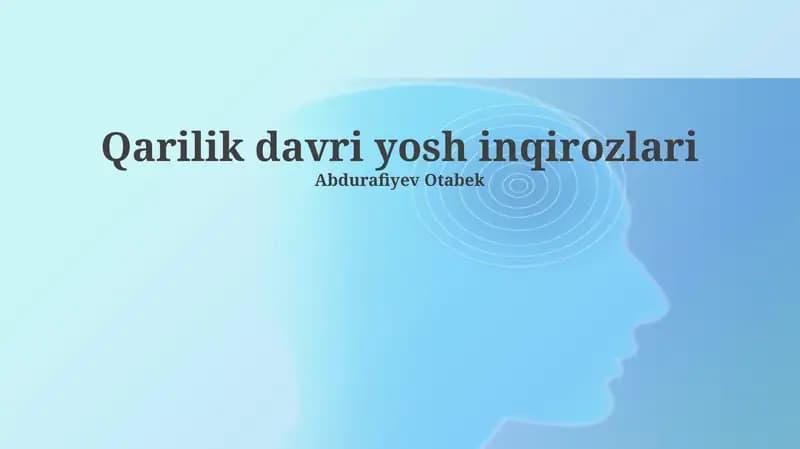 Qarilik davri yosh inqirozlari