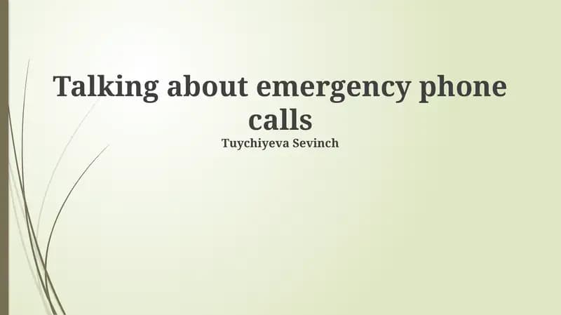 Emergency Phone Calls