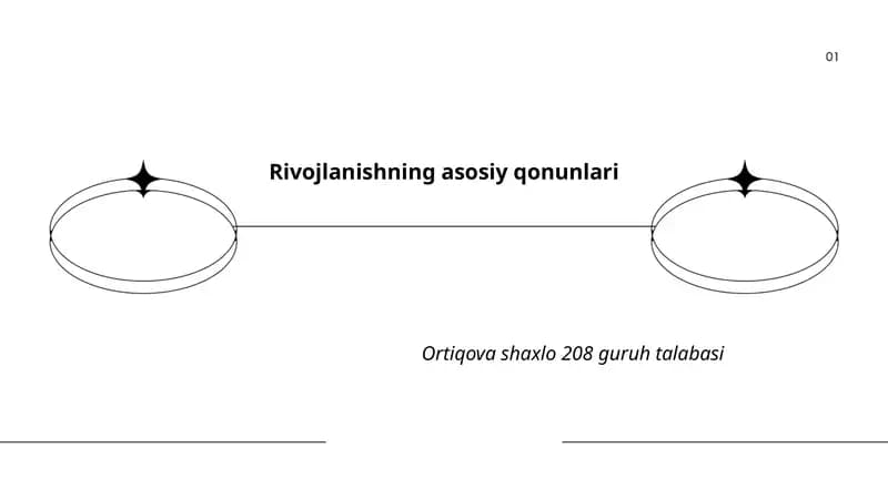 Rivojlanishning asosiy qonunlari