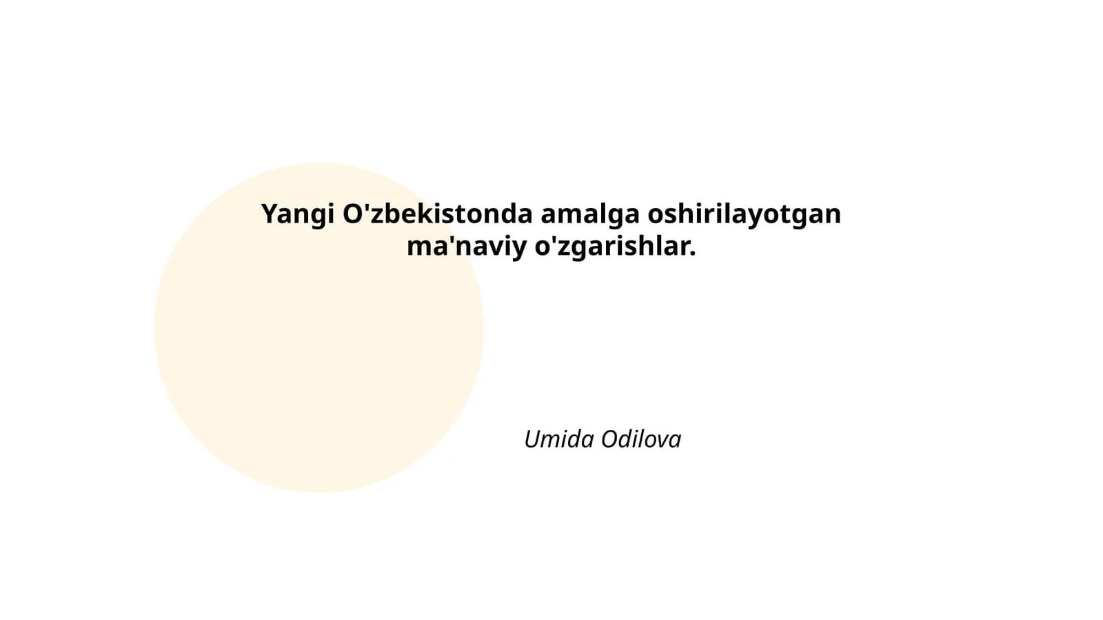 Milliy o'zlikni anglash